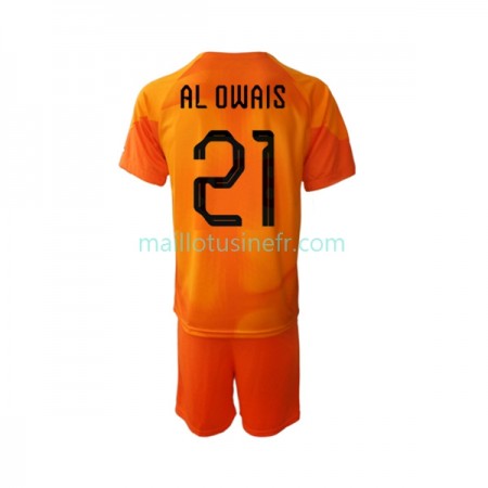 Maillot de Foot Arabie saoudite Mohammed Al-Owais 21 Extérieur Gardien Coupe du monde 2022 - Enfant